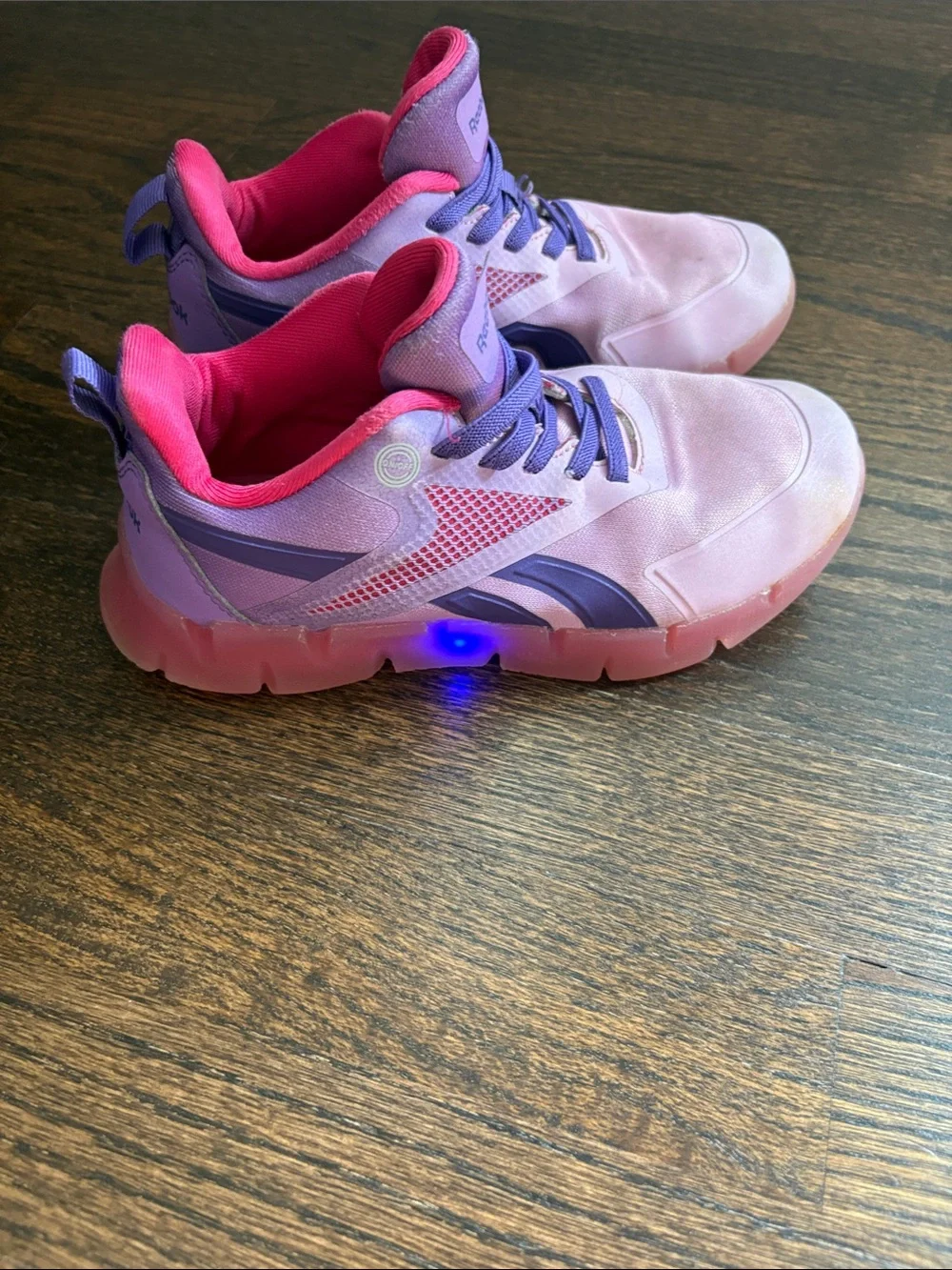 Reebok Pink and Purple Girls' Athletic Sneakers